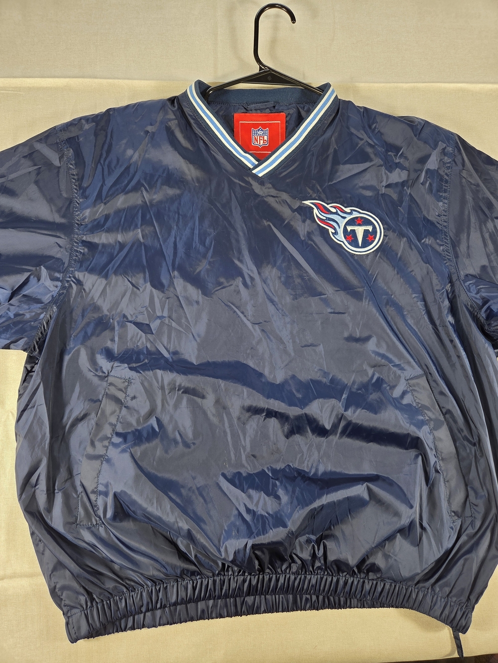 NFL Tennessee Titans Pullover Windbreaker Jacket Men’s M Blue Y2K
